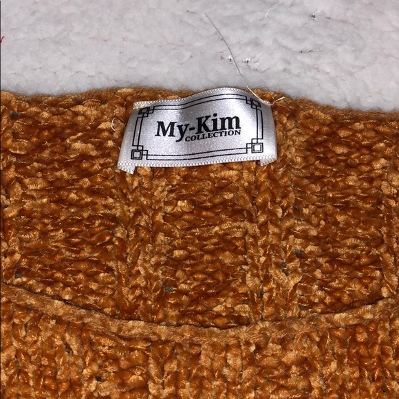 Burnt Orange Crop Sweater - Picture 3 of 3